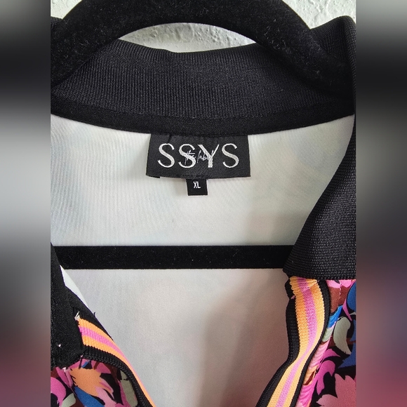 Floral Long Sleeve Dress - Pink and Black - Picture 8 of 11